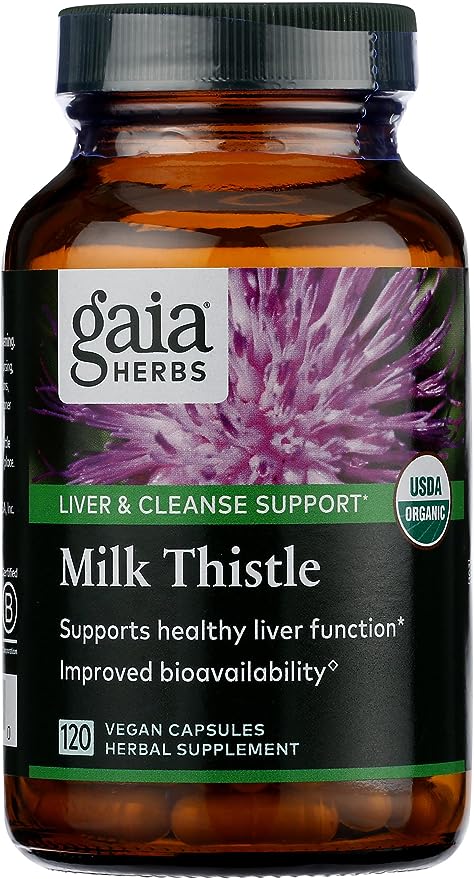 Gaia Herbs Milk Thistle 60 Vegan Capsules 